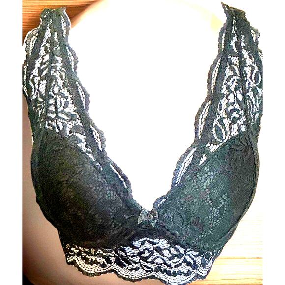 90s Marilyn Monroe Bra 36B Black Lace Corset Longline Sexy Romantic Lingerie - Picture 8 of 10